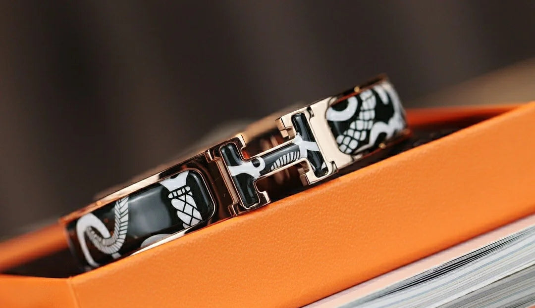 Hermes H Tartan Bracelet 12MM