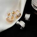 Bvlgari Zero 1 Cubic Zirconia Paved Earrings