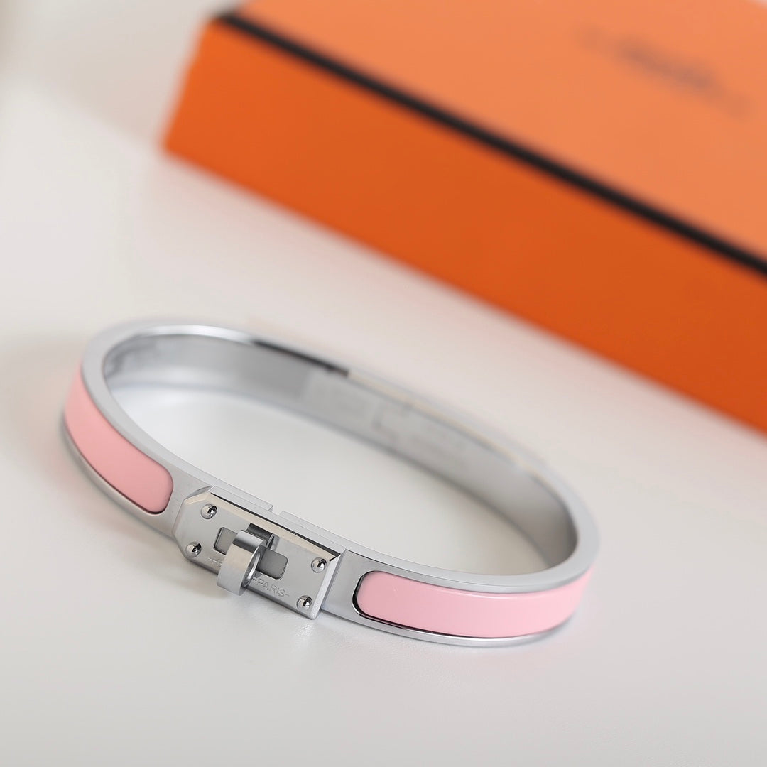Hermes HM Kelly Pink Bracelet