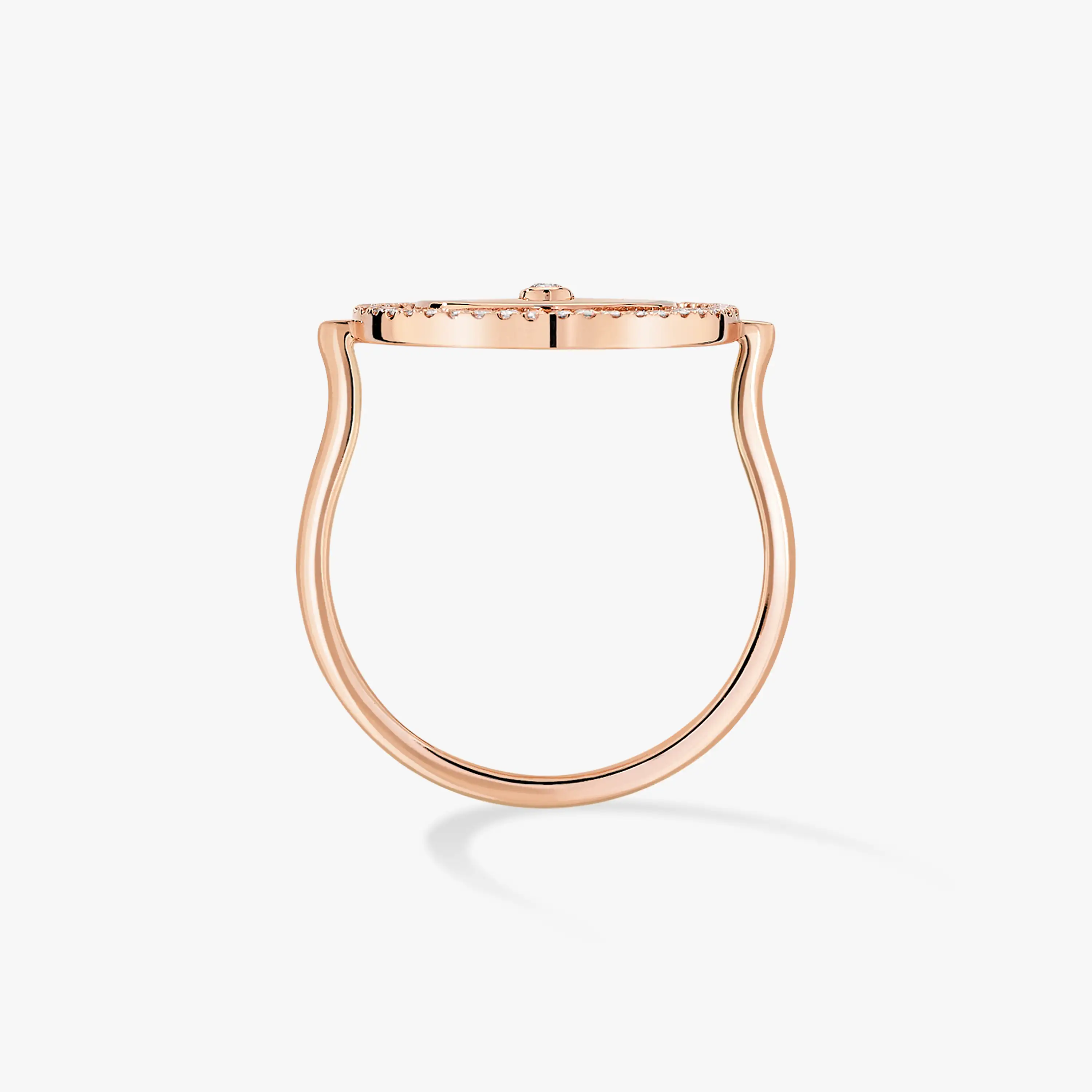 Messika Lucky Move Pink Gold Cubic Zirconia Ring
