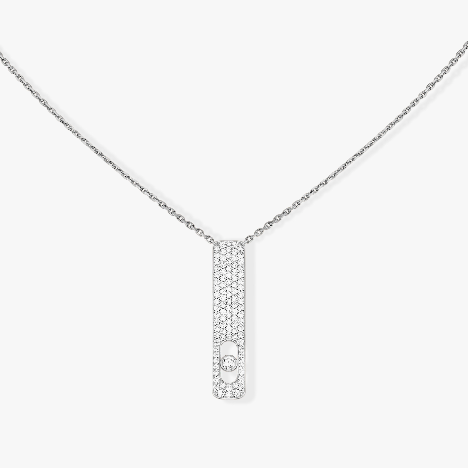 Messika My First Cubic Zirconia Paved Necklace