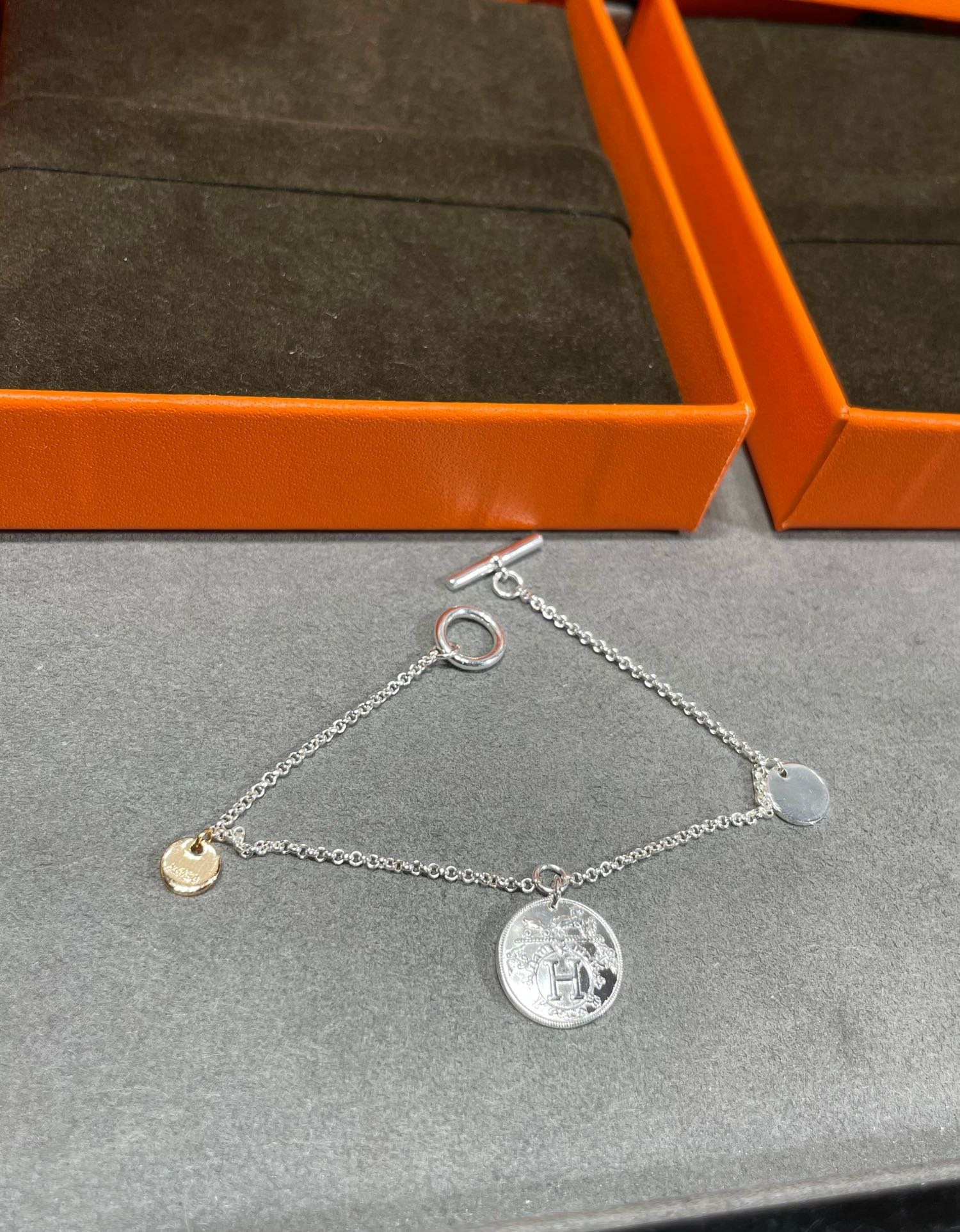 Hermes HM Coin Bracelet