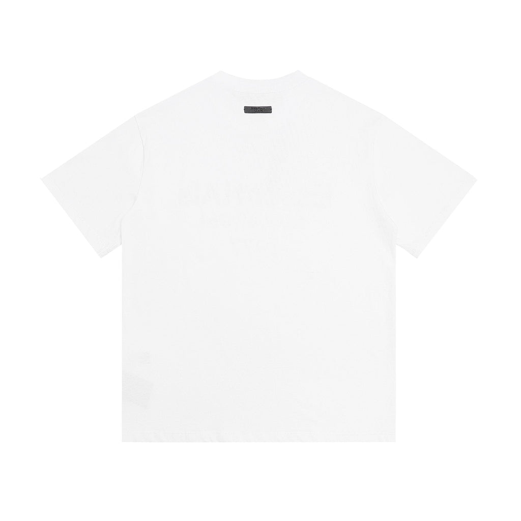 ESSENTIALS F-Letter Embroidered Graphic T-Shirt — back