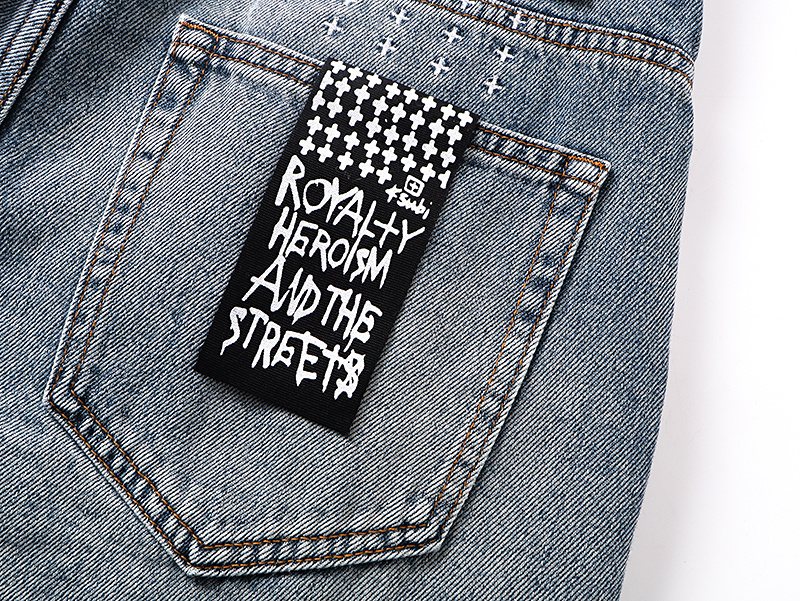 Ksubi Light Blue Straight-Leg Jeans — detail