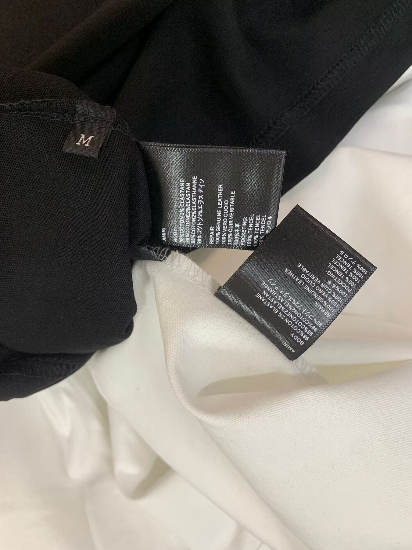 AMIRI Bar Motif Graphic Short-Sleeve T-Shirt — neck_label