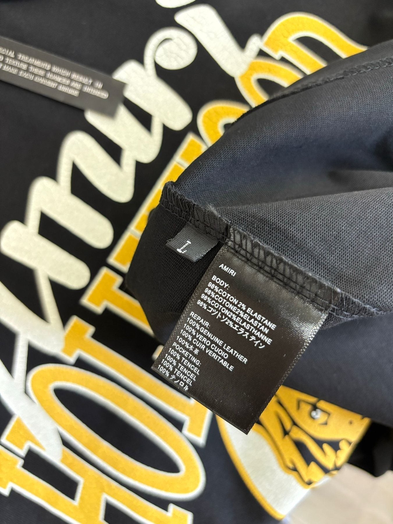 AMIRI Lion & Letter Graphic Short-Sleeve T-Shirt — neck_label
