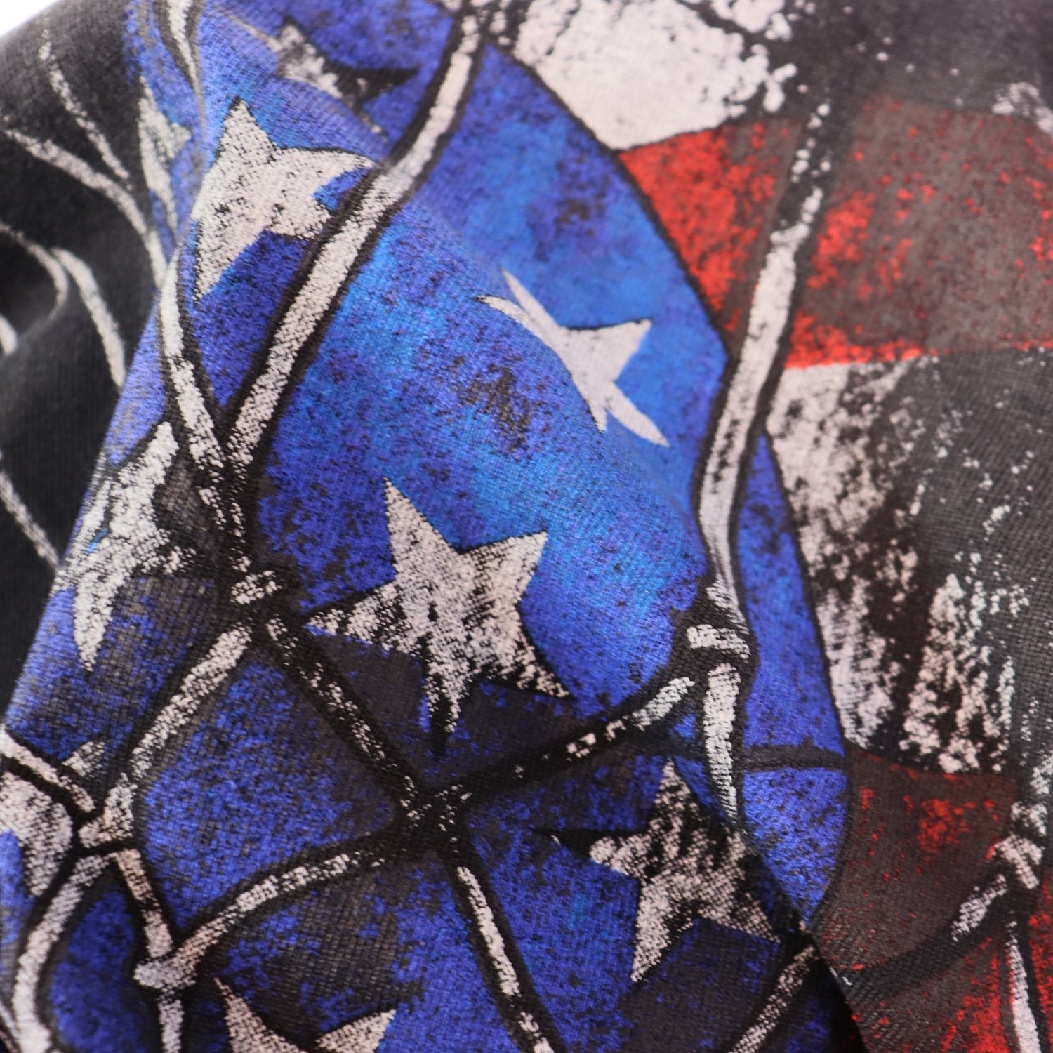 Valley Dreams Washed Black Basketball Graphic T-Shirt — detail