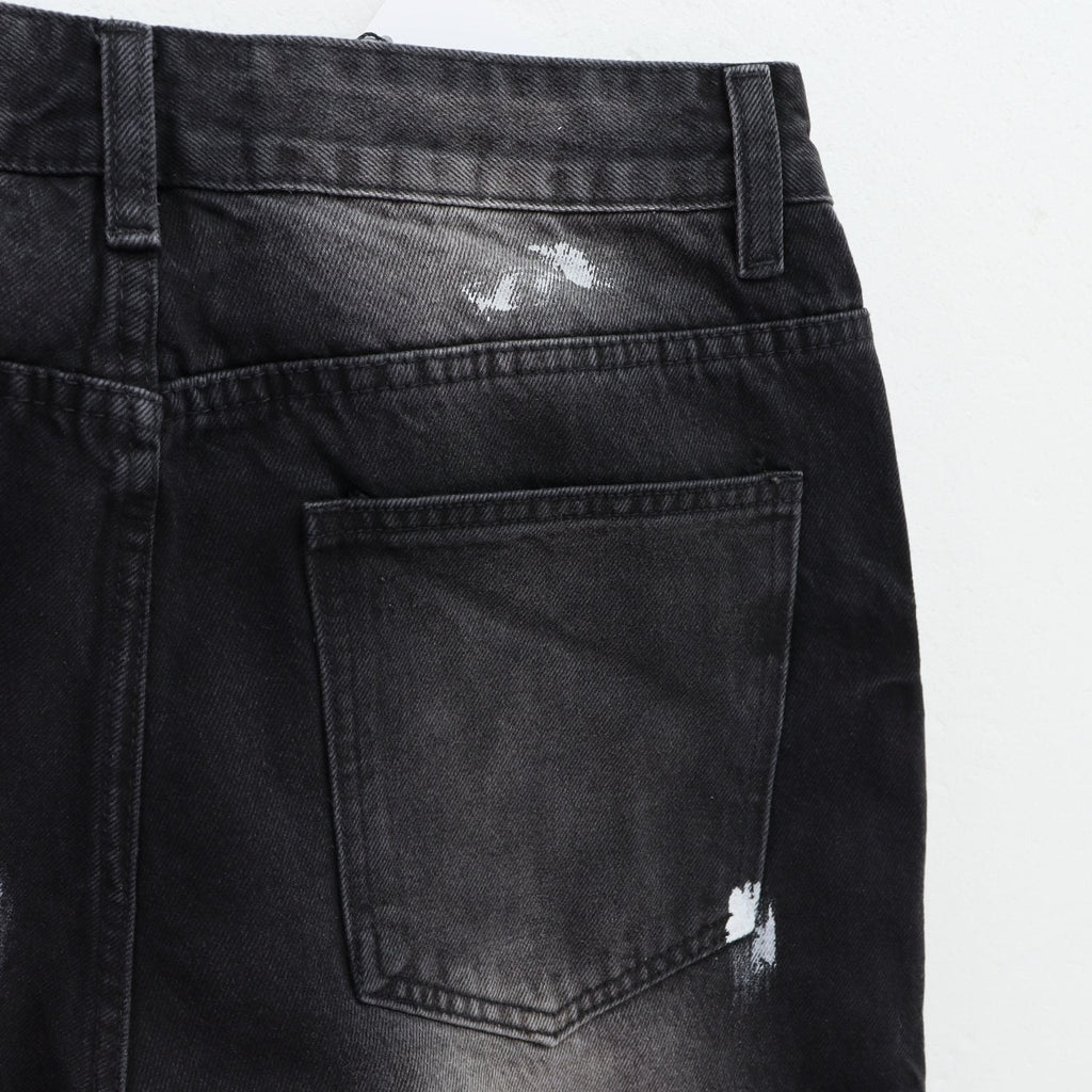 VALE Sports Division Embellished Wide-Leg Jeans — back