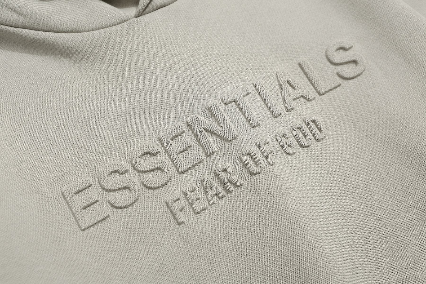 Fear of God Essentials Tonal Logo Pullover Hoodie — detail