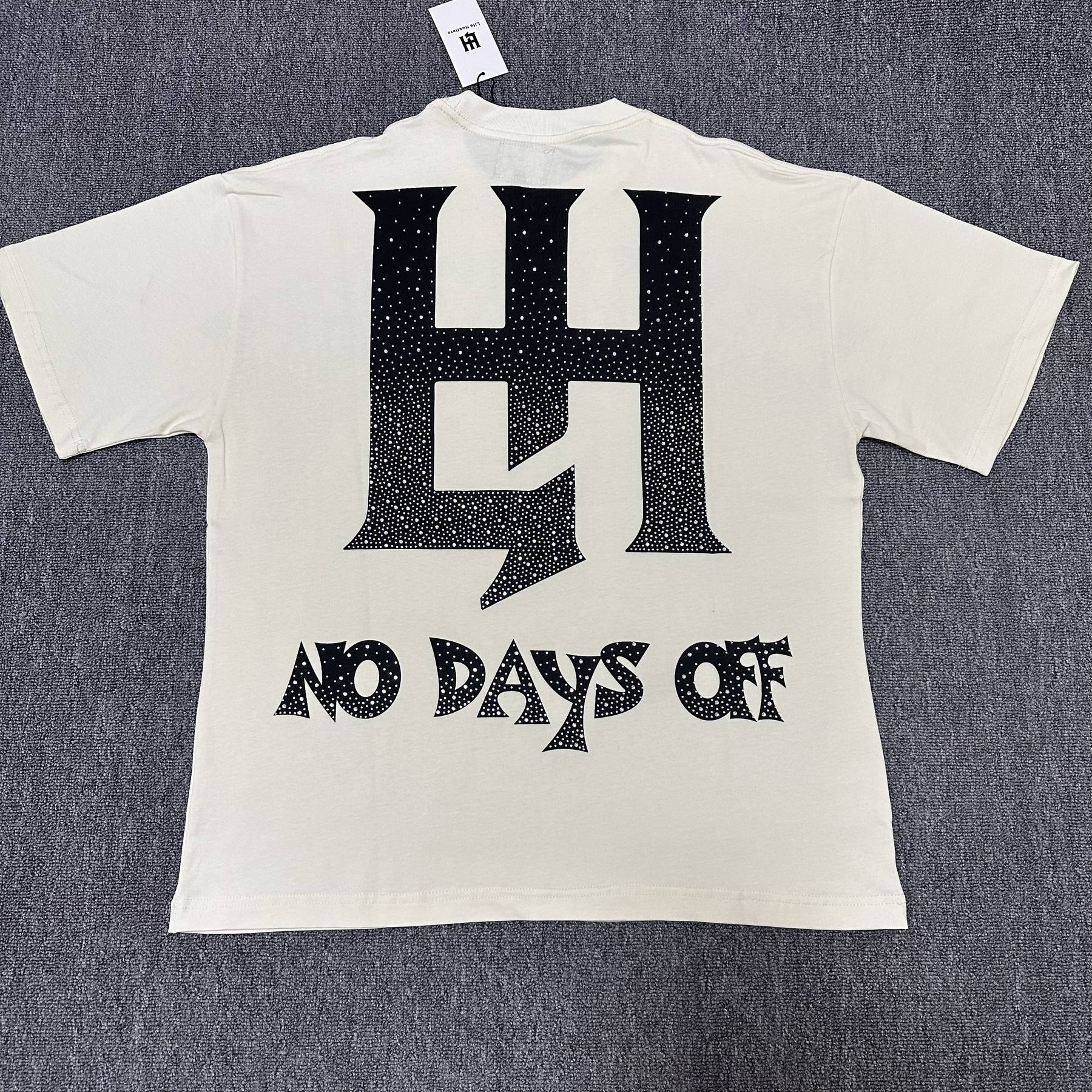 Life Hustlere Cream Front & Back Graphic T-Shirt — back