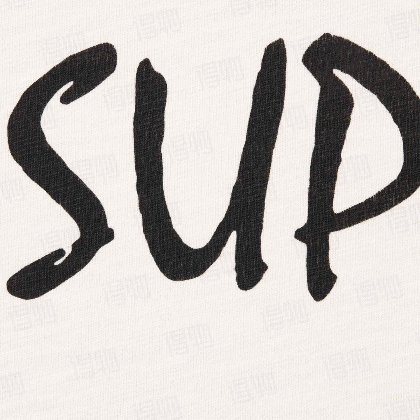Supreme Front Logo Short-Sleeve T-Shirt — fabric_closeup