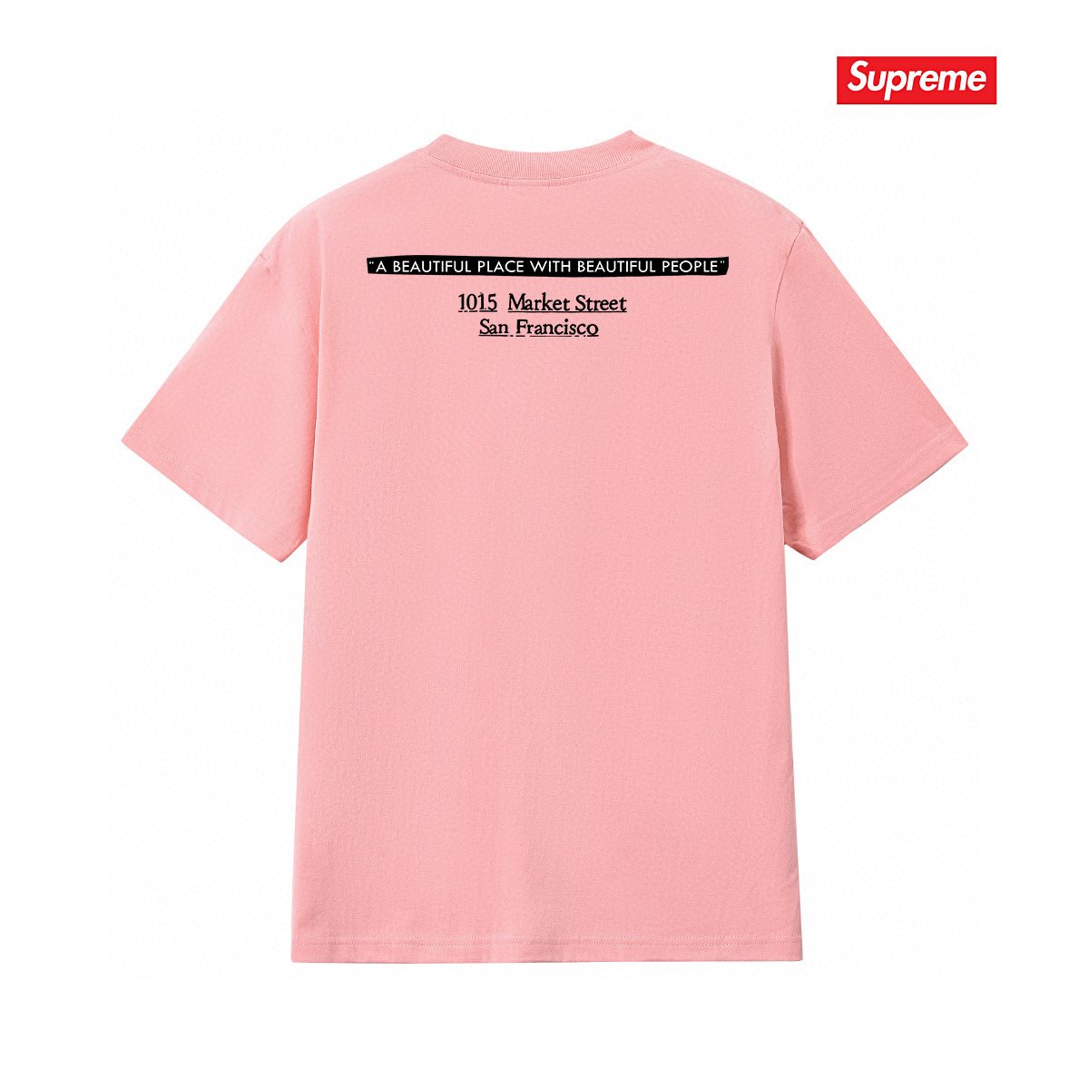 Supreme Address Graphic Short-Sleeve T-Shirt — back