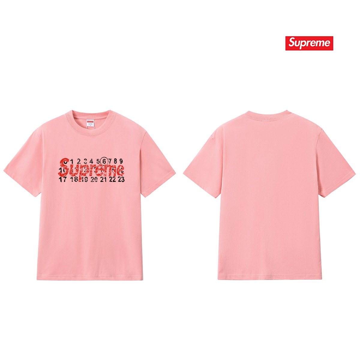 Supreme Number Graphic Short-Sleeve T-Shirt — back