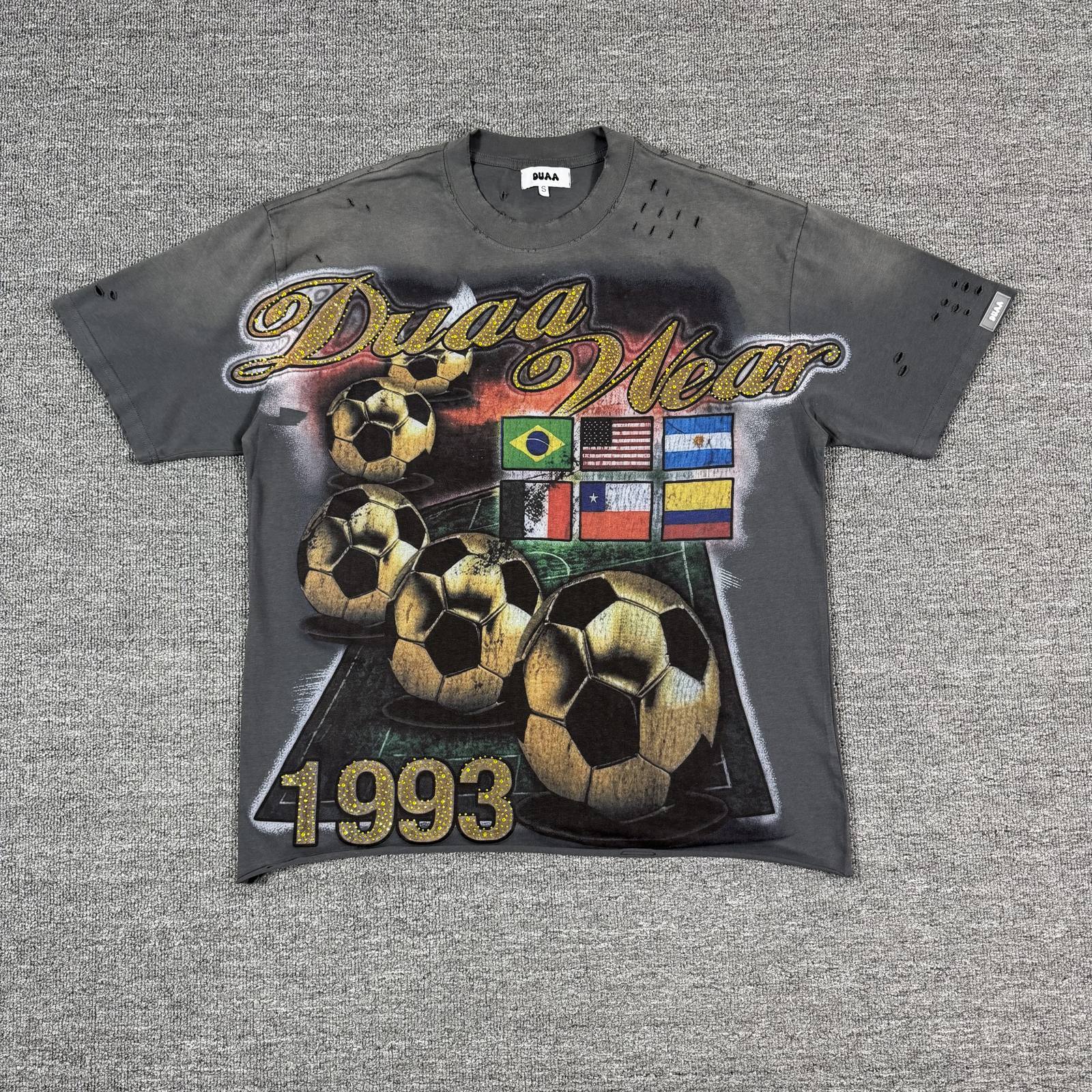 DUAA Soccer Flag Graphic T-Shirt — front