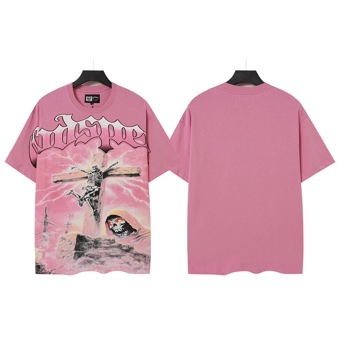 Godspeed Pink Graphic Short-Sleeve T-Shirt — hero