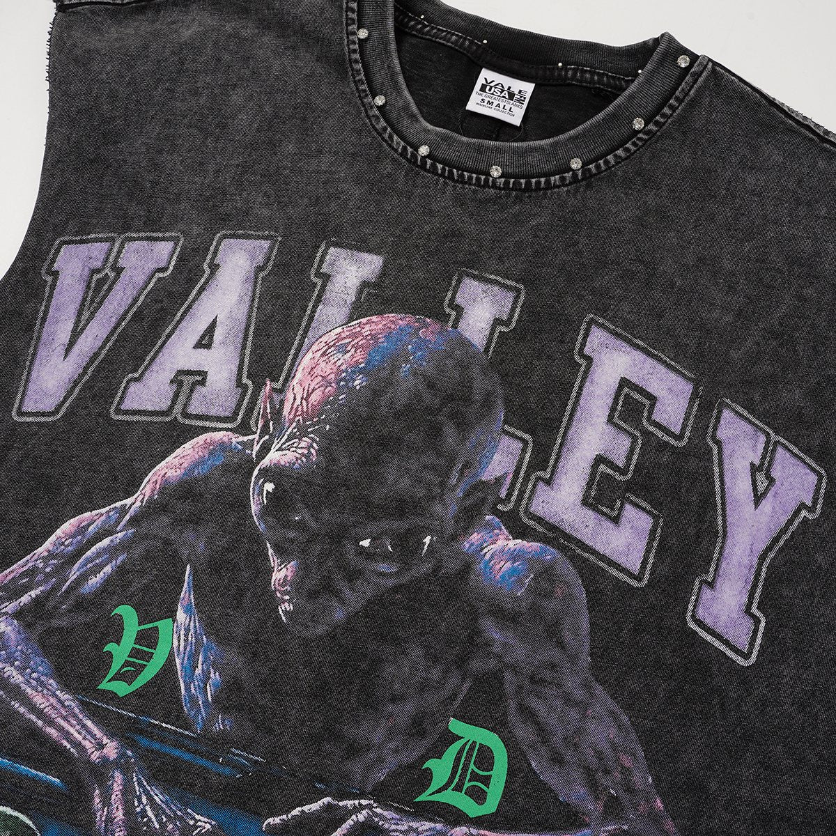 VALLEY Dreams Billiards Graphic Sleeveless T-Shirt — detail