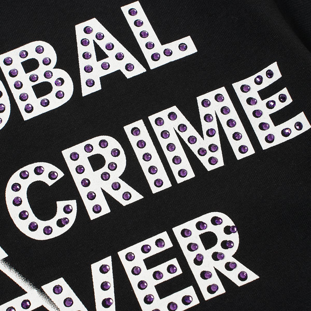 SAINT Rhinestone Graphic Short-Sleeve T-Shirt — detail