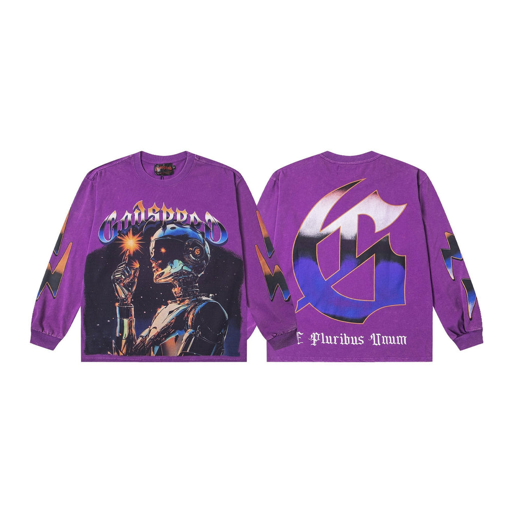Godspeed E Pluribus Unum Washed Long-Sleeve T-Shirt — hero