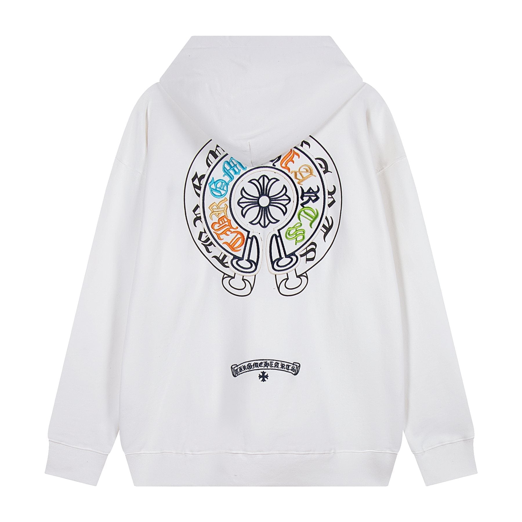Chrome Hearts Rainbow Logo Embroidered Hoodie — back