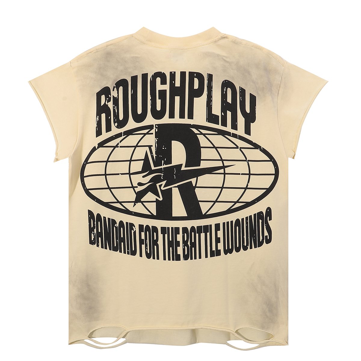 Rough Play Sunkiss Battle Graphic Sleeveless T-Shirt — back