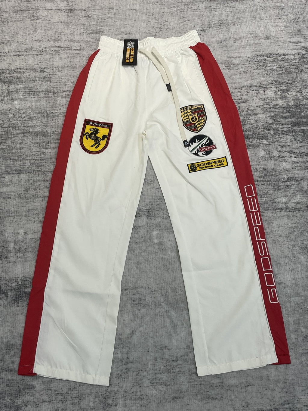 Godspeed Racing Patch Track Pants — front