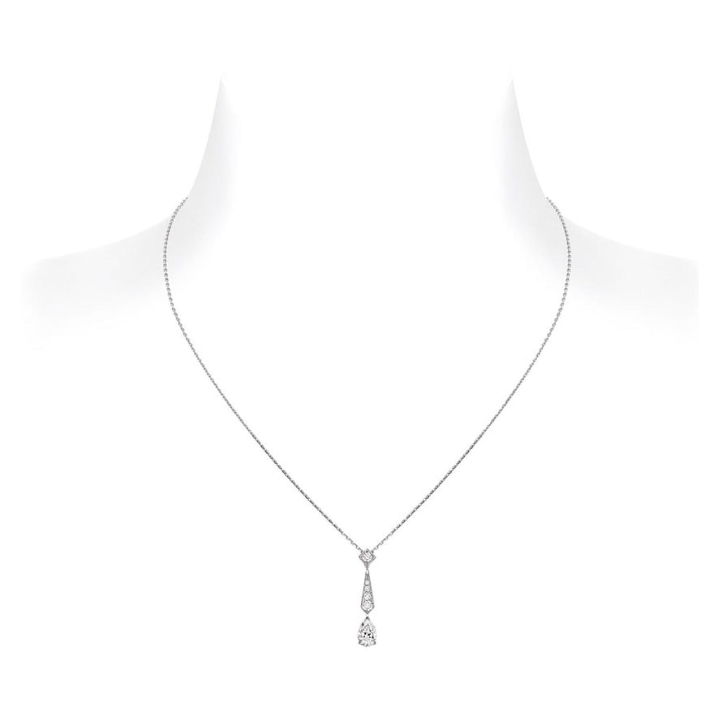 Chaumet Josephine Silver Cubic Zirconia Necklace - Style 1