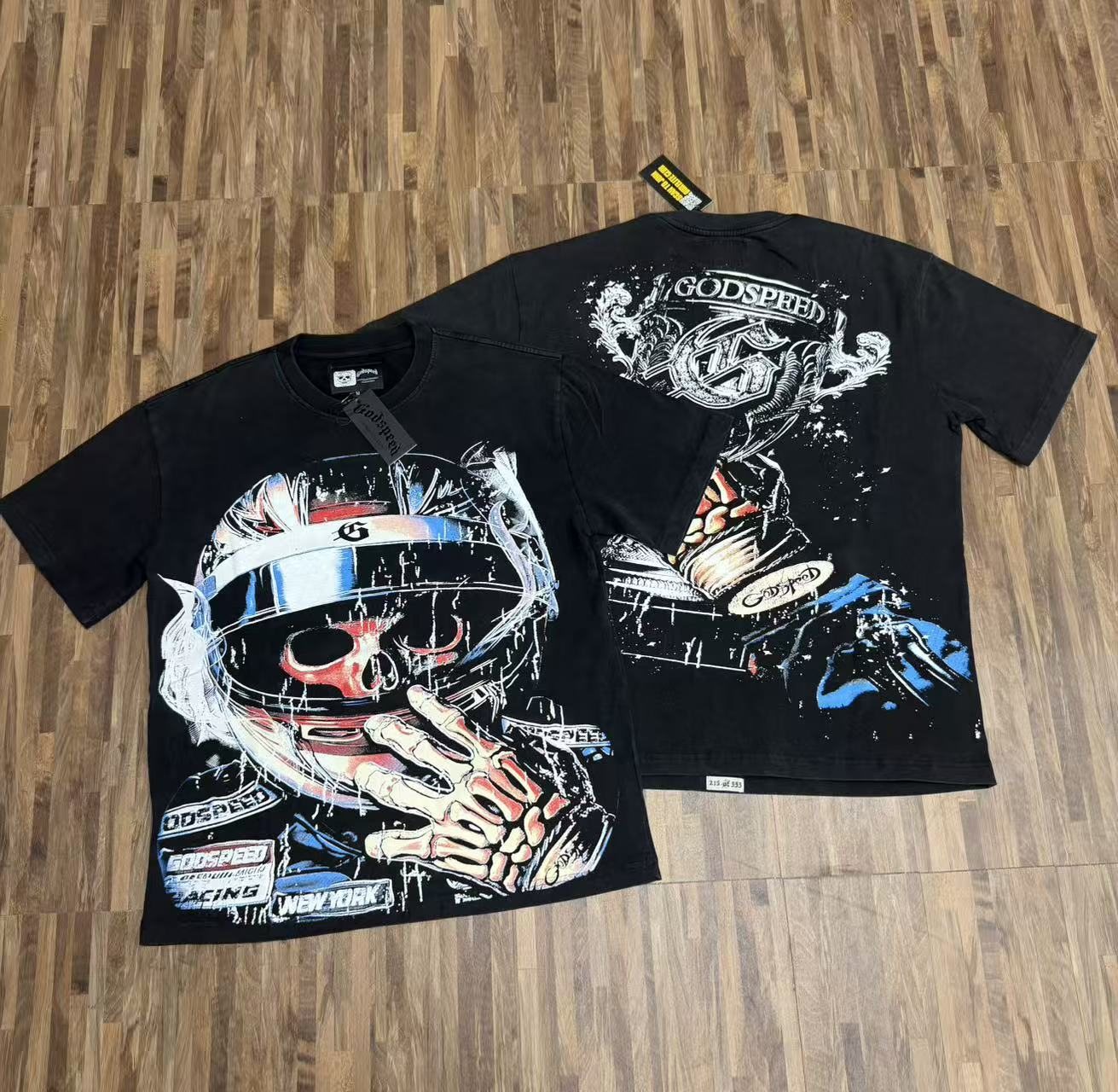 Godspeed Racing Skull Graphic T-Shirt — context