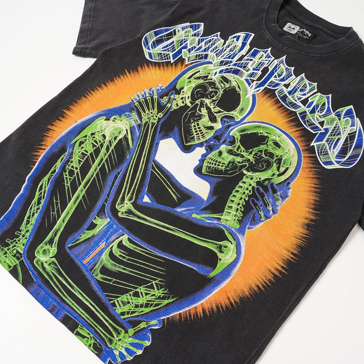 Godspeed Out of Many, One Skeleton Graphic T-Shirt — detail