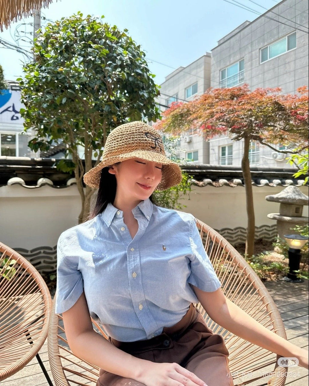 Test2-Ralph Lauren Cotton Oxford Short-Sleeve Button-Down Shirt — hero