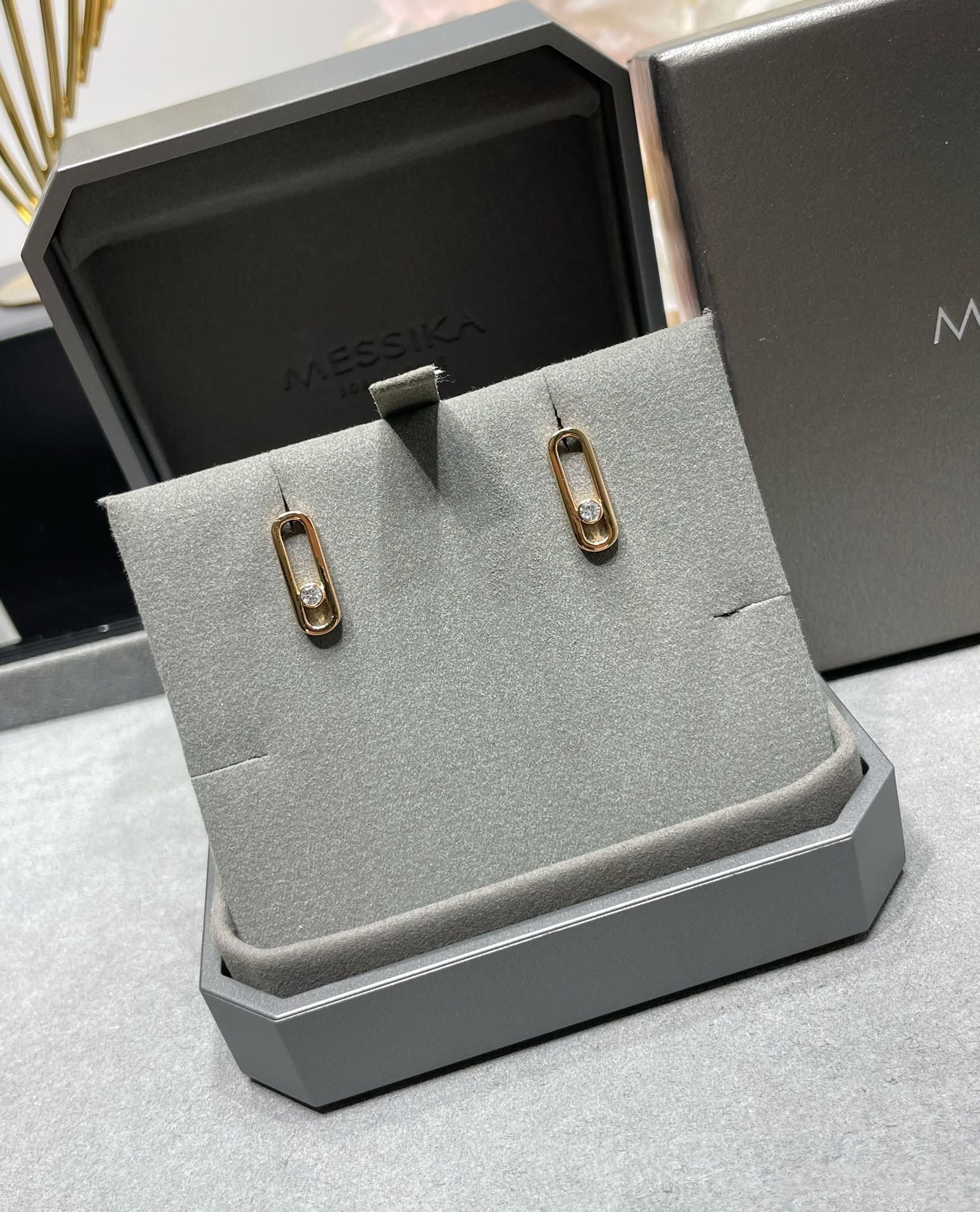 Messika Move Uno Small 1 Cubic Zirconia Earrings